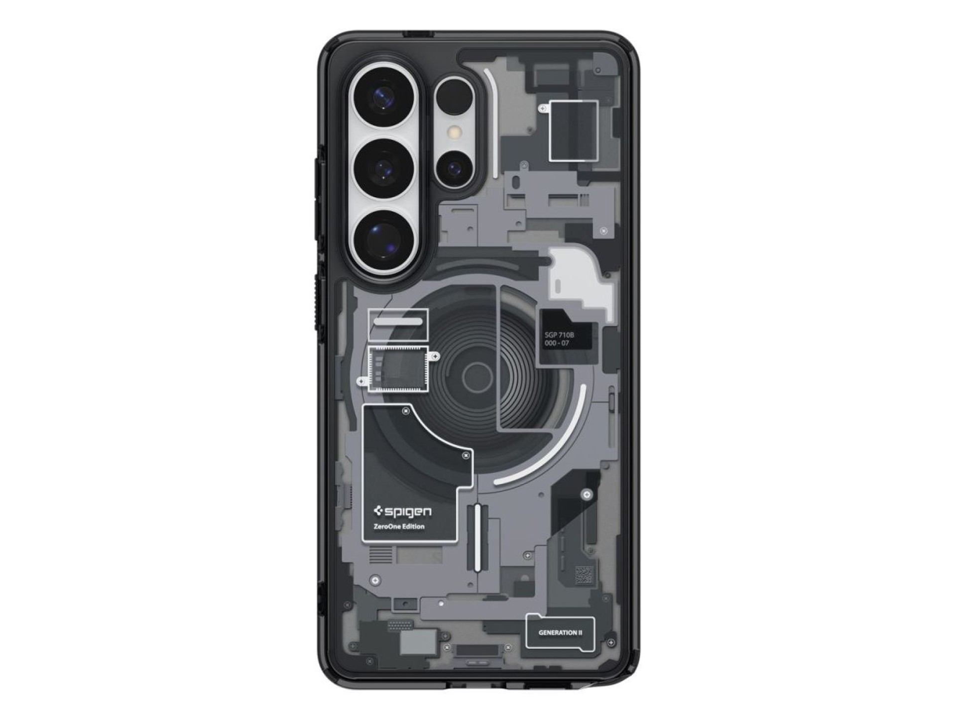 Capa Spigen Ultra Hybrid Mag MagSafe para Samsung Galaxy S26 Ultra Zero One - Preto Transparente