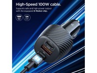 Carregador veicular Spigen Essential EV1133 de 3 portas - preto Carregador veicular Spigen Essential EV1133 de 3 portas - preto