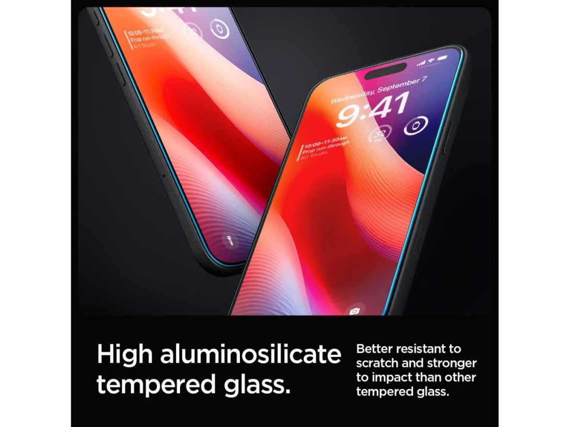 Spigen Glas.tR EZ Fit Película de Vidro Temperado para iPhone 16 Pro