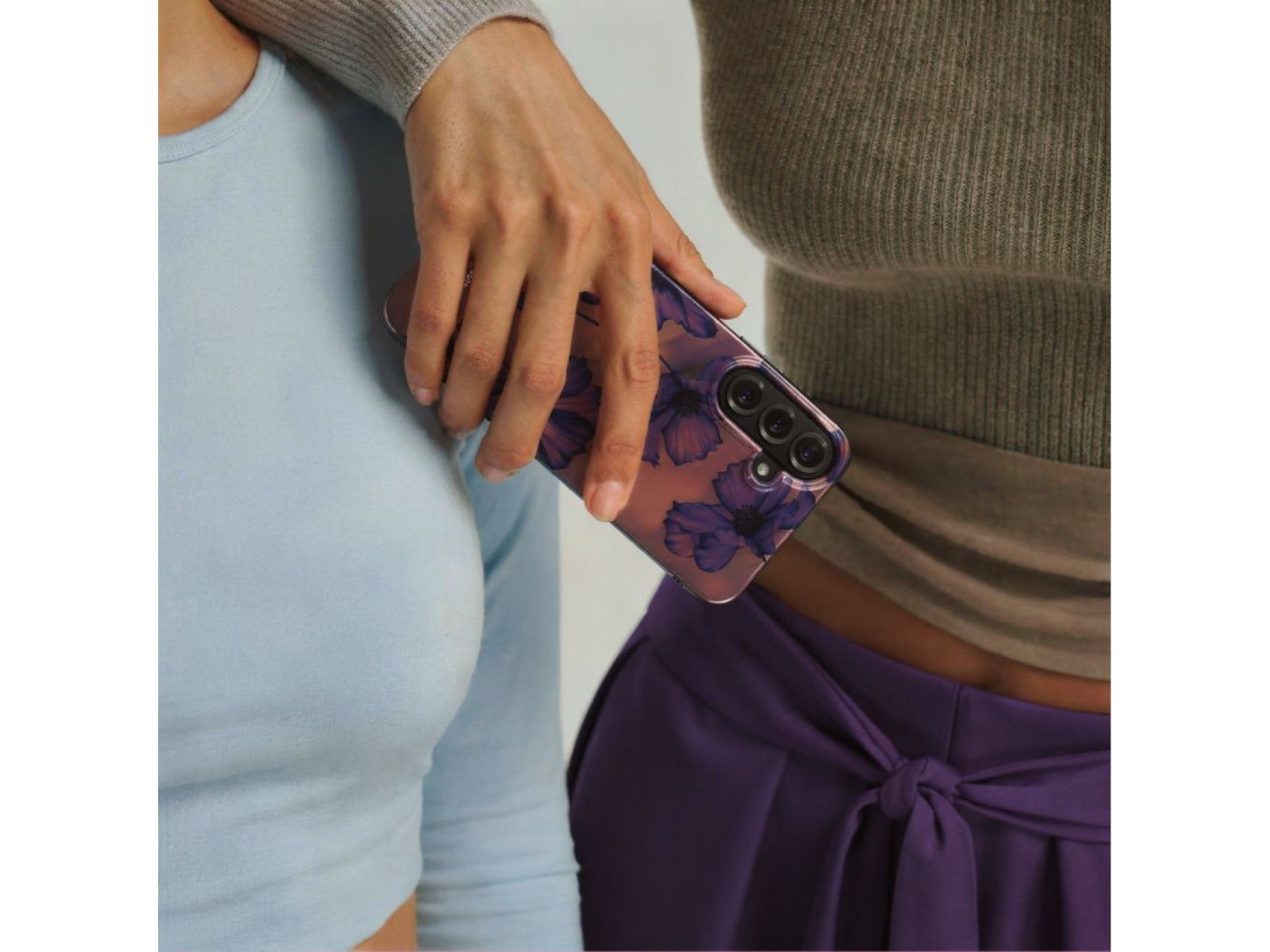 Capa Tech-Protect Lamano MagSafe para Samsung Galaxy A57 5G - Marrom e Roxo