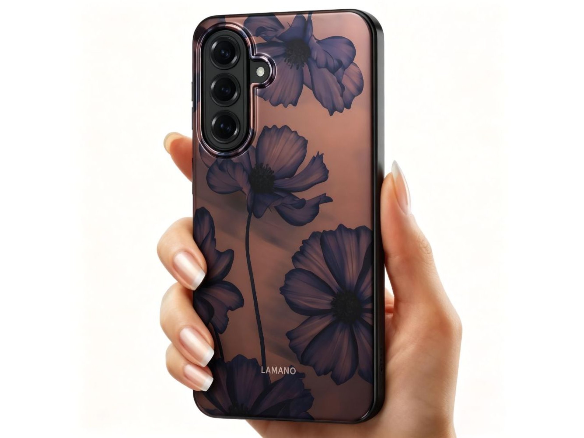 Capa Tech-Protect Lamano MagSafe para Samsung Galaxy A57 5G - Marrom e Roxo