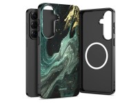 Tech-Protect Lamano MagSafe Case for Samsung Galaxy A57 5G - Black and Green Tech-Protect Lamano MagSafe Case for Samsung Galaxy A57 5G - Black and Green