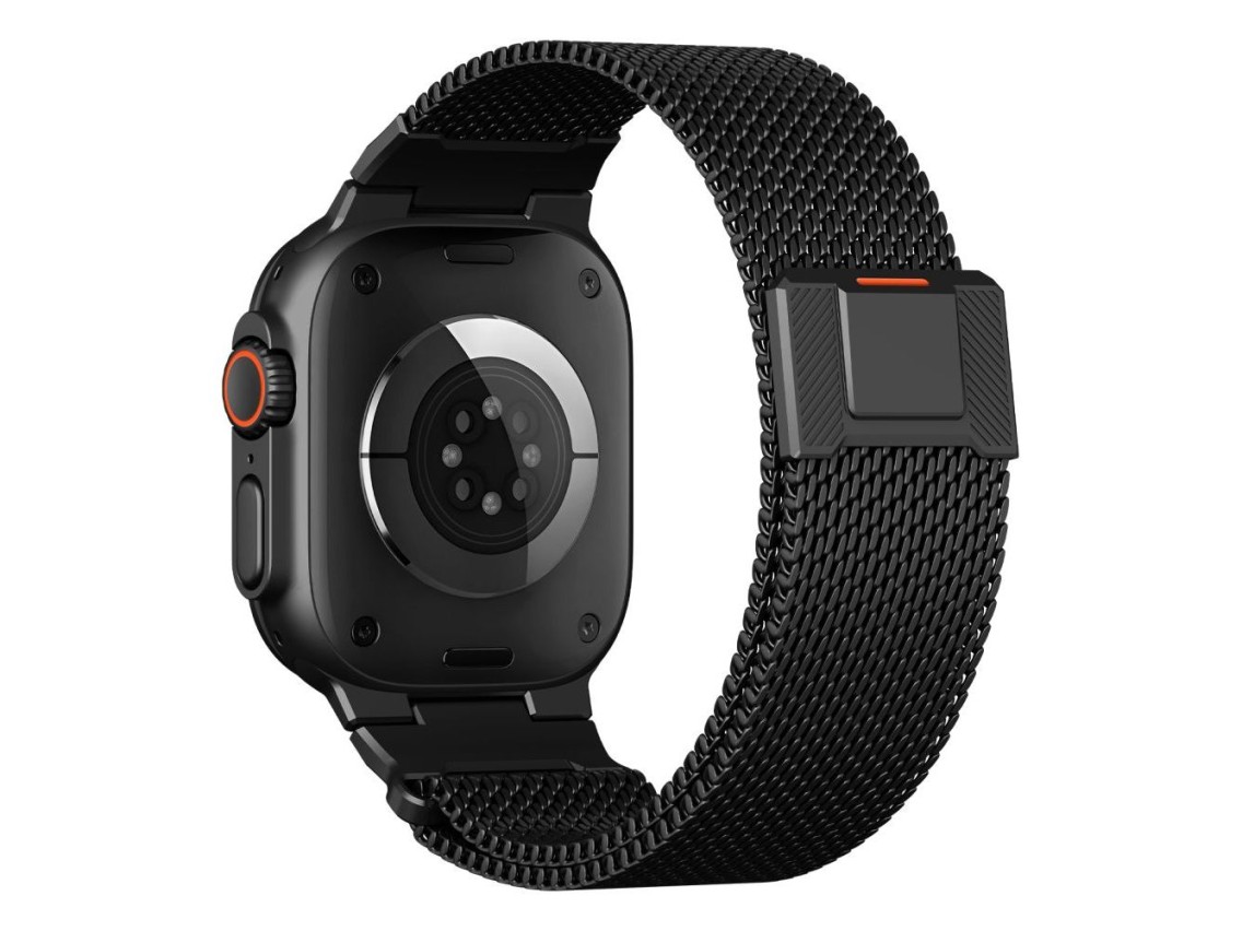 Pulseira Tech-Protect Milano Vanguard para Apple Watch (44 / 45 / 46 / 49 mm) - Preta