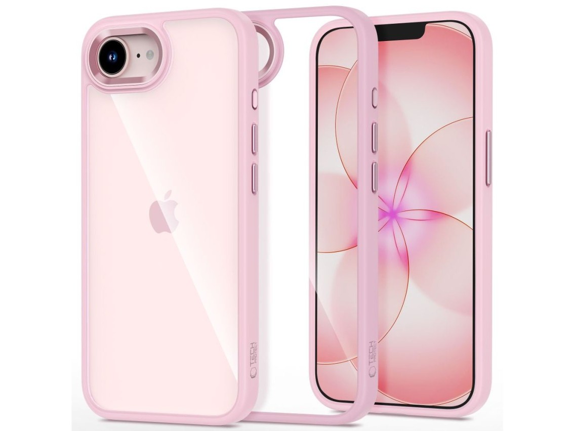 Tech-Protect Magmat Case for iPhone 16e / 17e - Transparent Pink