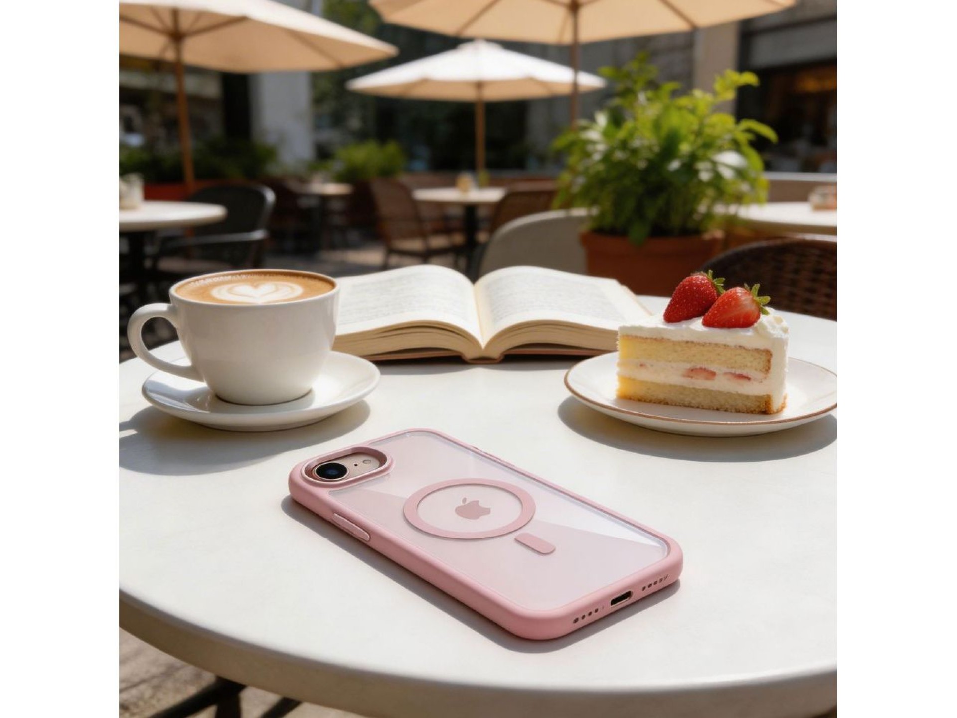 Funda Tech-Protect Magmat MagSafe para iPhone 16e / 17e - Rosa transparente