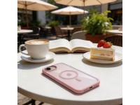 Funda Tech-Protect Magmat MagSafe para iPhone 16e / 17e - Rosa transparente Funda Tech-Protect Magmat MagSafe para iPhone 16e / 17e - Rosa transparente