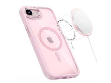 Tech-Protect Magmat MagSafe Case for iPhone 16e / 17e - Transparent Pink Tech-Protect Magmat MagSafe Case for iPhone 16e / 17e - Transparent Pink
