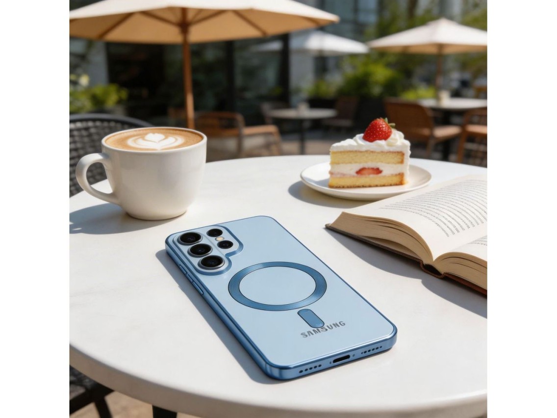 Tech-Protect MagFlex Case for Samsung Galaxy S26 Ultra - Transparent Blue