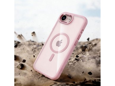 Tech-Protect Magmat MagSafe Case for iPhone 16e / 17e - Transparent Pink Tech-Protect Magmat MagSafe Case for iPhone 16e / 17e - Transparent Pink
