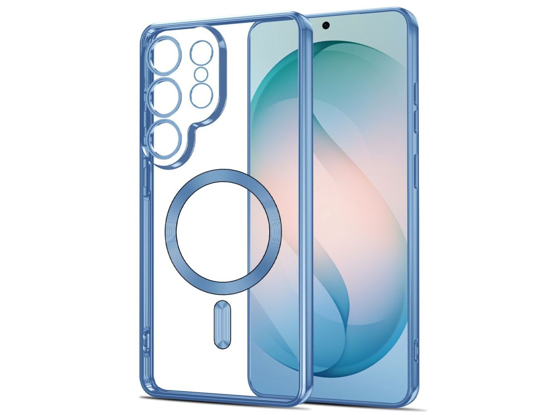 Tech-Protect MagFlex Case for Samsung Galaxy S26 Ultra - Transparent Blue