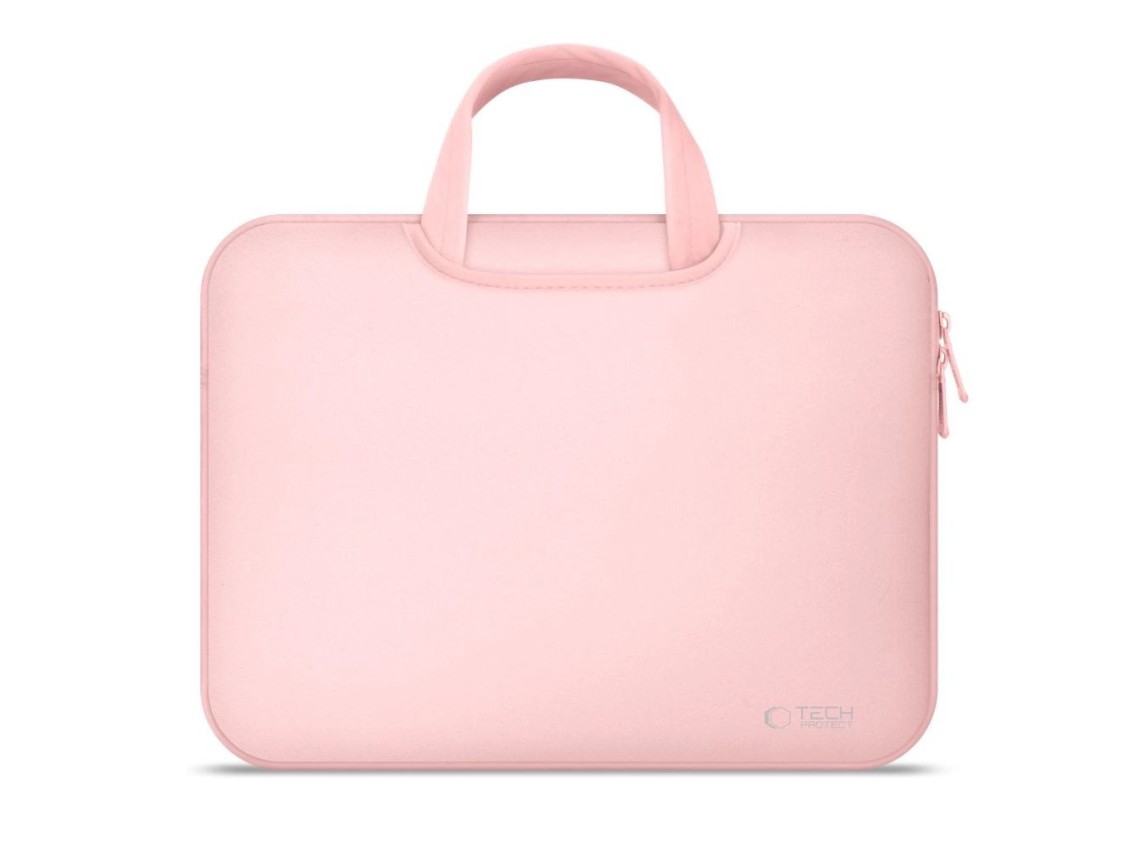 Bolsa para portátil de 15-16 pulgadas Tech-Protect de neopreno - Rosa