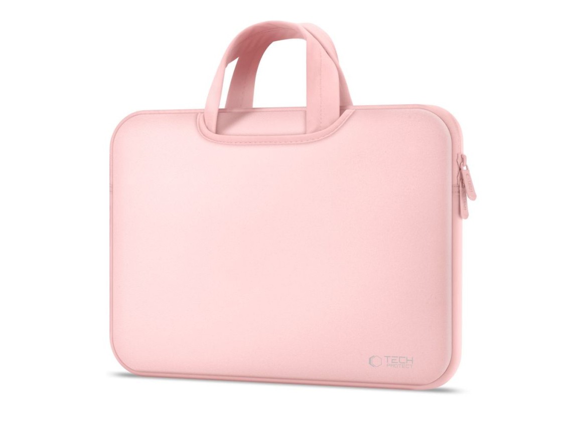 Bolsa para portátil de 15-16 pulgadas Tech-Protect de neopreno - Rosa