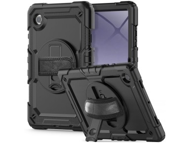 Capa Tech-Protect Solid360 para Samsung Galaxy Tab A9+ 11.0 X210 / X215 / X216 - Preta
