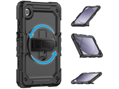 Capa Tech-Protect Solid360 para Samsung Galaxy Tab A9+ 11.0 X210 / X215 / X216 - Preta