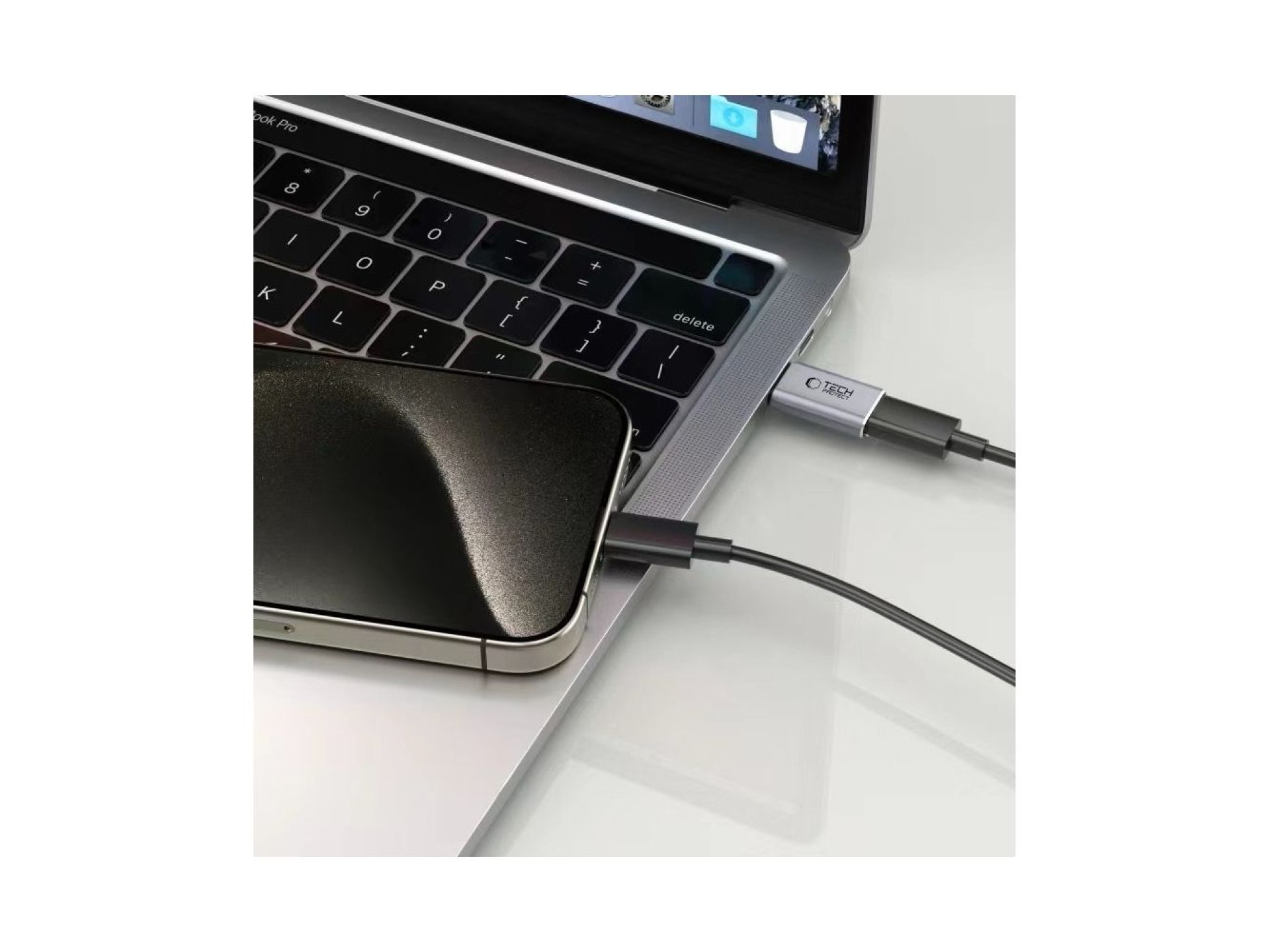 Tech-Protect UltraBoost USB-C (Male) / Lightning (Female) Adapter - Gray