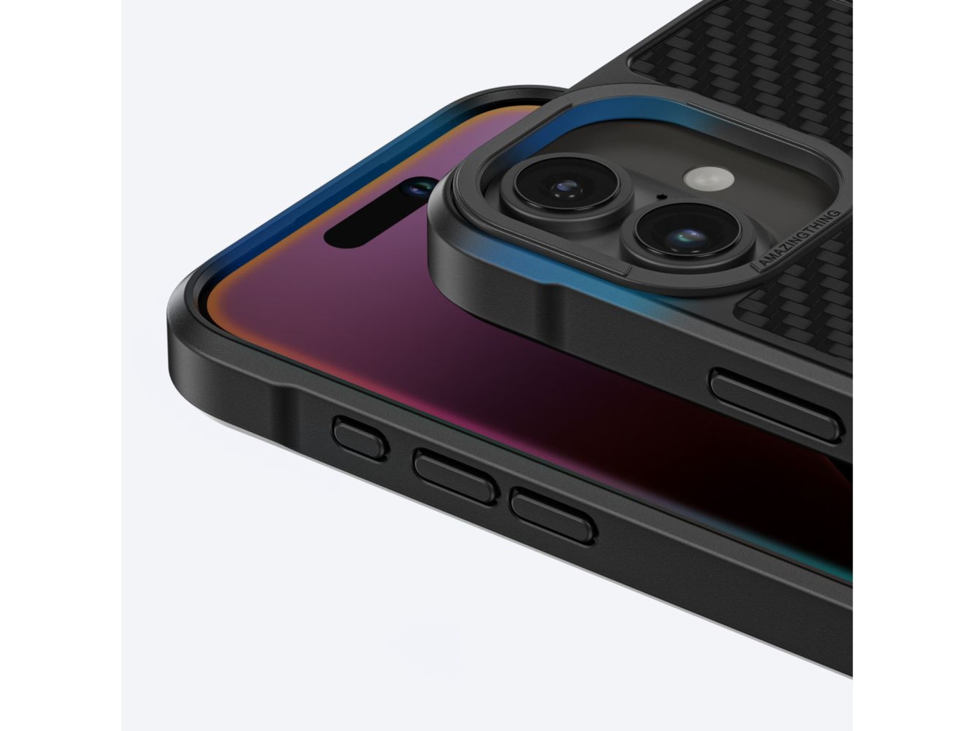 AmazingThing Titan Max Case with 1500D Aramid Fibers for iPhone 16 Plus - Black