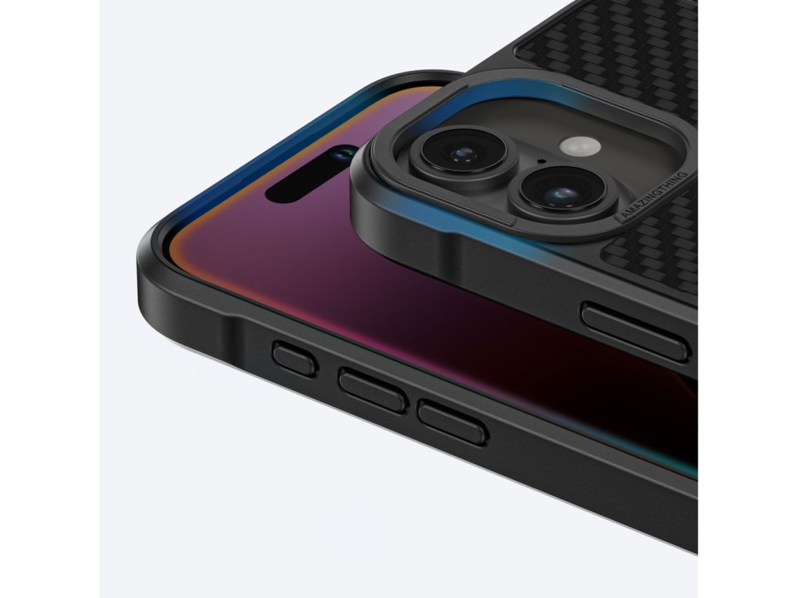 AmazingThing Titan Max Case with 1500D Aramid Fibers for iPhone 16 Plus - Black
