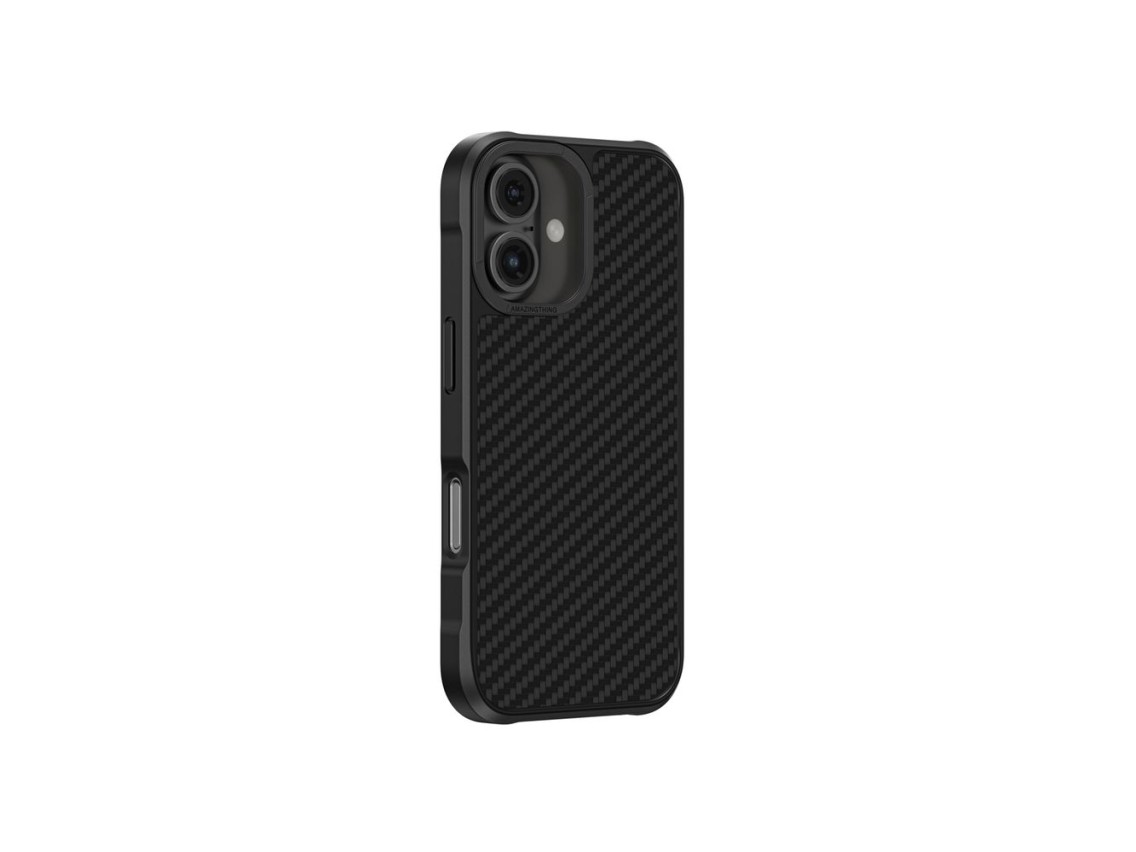 Capa AmazingThing Titan Max com fibras de aramida 1500D para iPhone 16 - Preta
