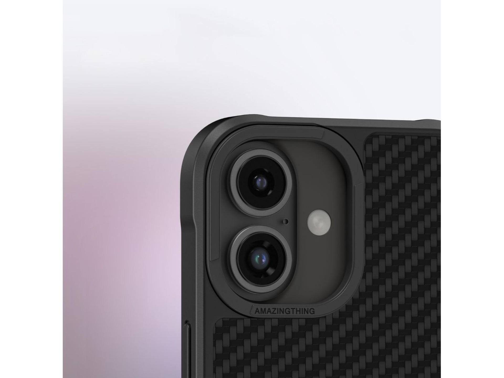 Capa AmazingThing Titan Max com fibras de aramida 1500D para iPhone 16 - Preta
