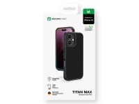 Capa AmazingThing Titan Max com fibras de aramida 1500D para iPhone 16 - Preta Capa AmazingThing Titan Max com fibras de aramida 1500D para iPhone 16 - Preta