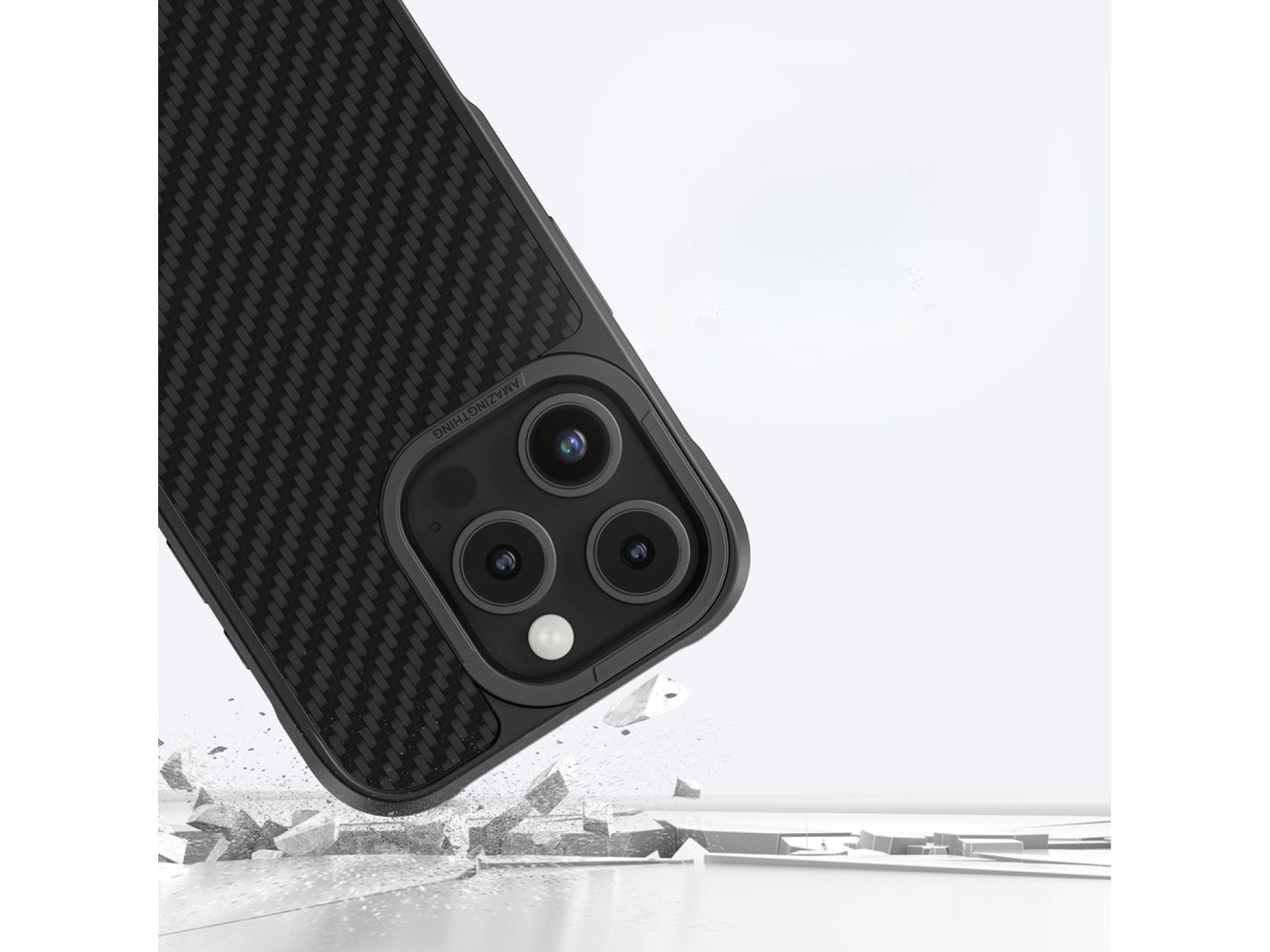 AmazingThing Titan Max Case with 1500D Aramid Fibers for iPhone 16 Pro - Black