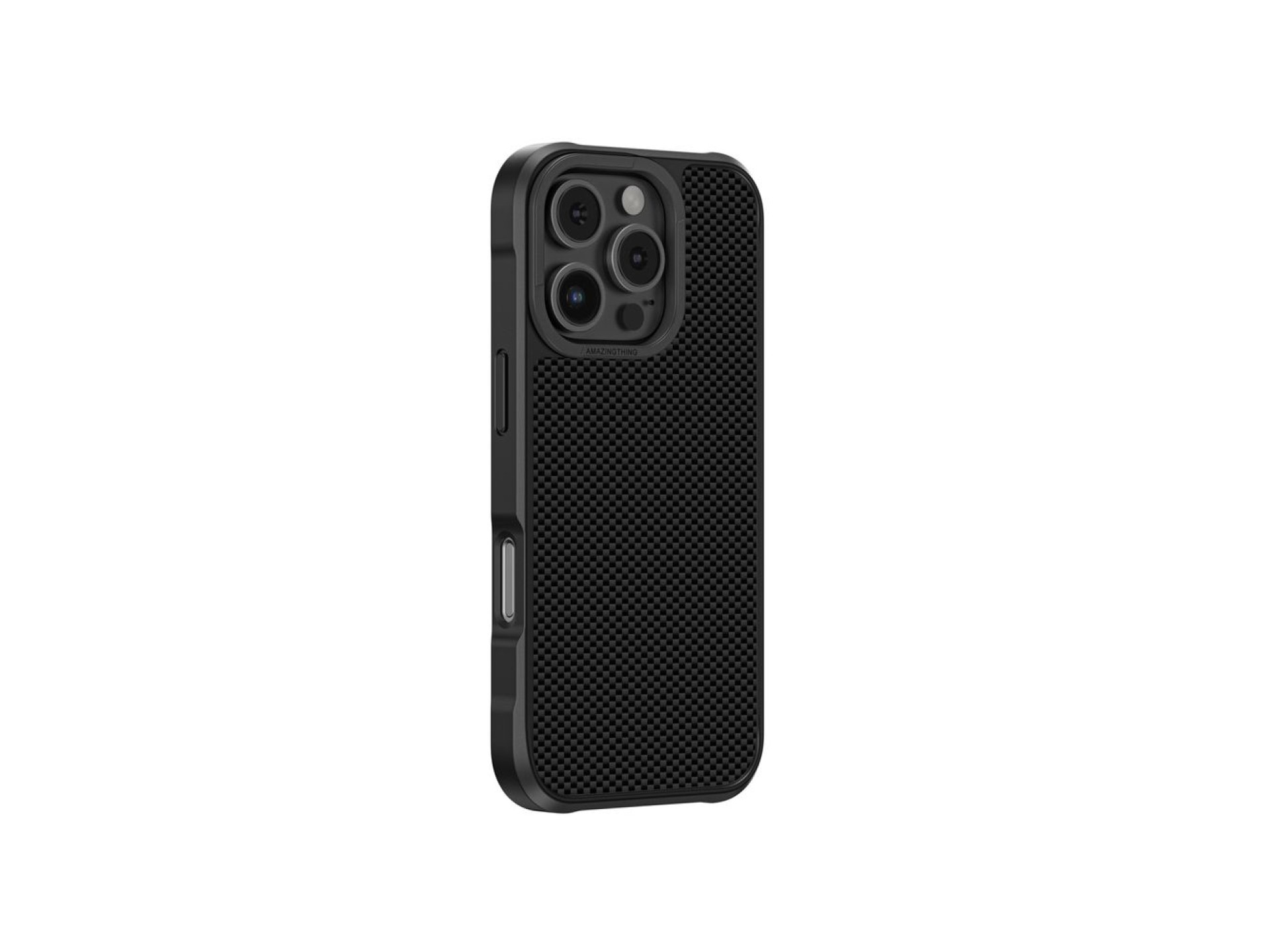 Capa AmazingThing Titan Max com fibras de aramida 600D para iPhone 16 Pro Max - Preta