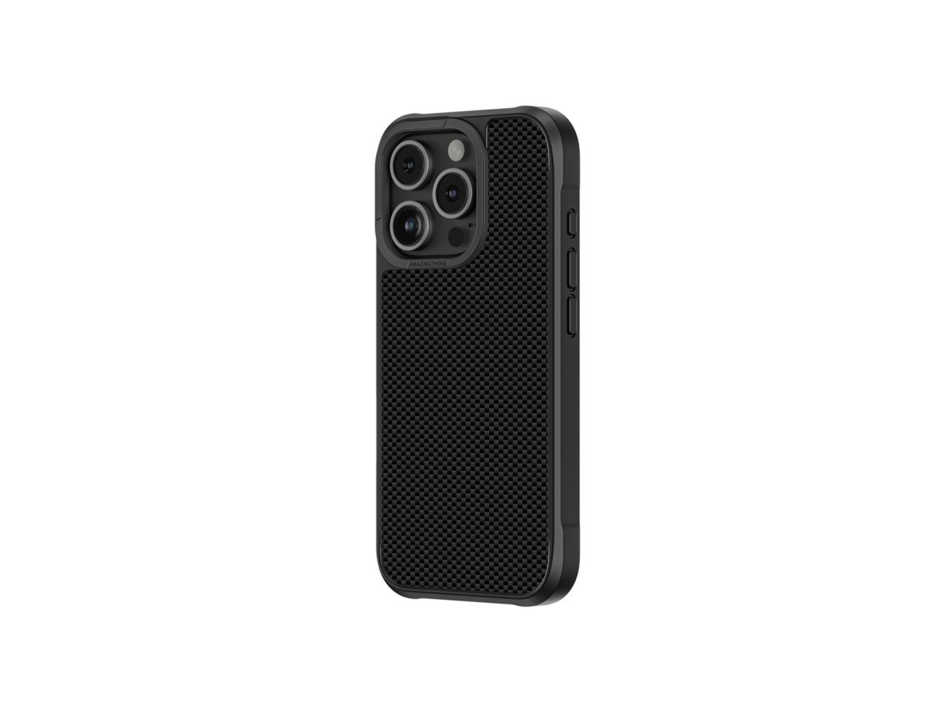 Funda AmazingThing Titan Max con fibras de aramida 600D para iPhone 16 Pro - Negra