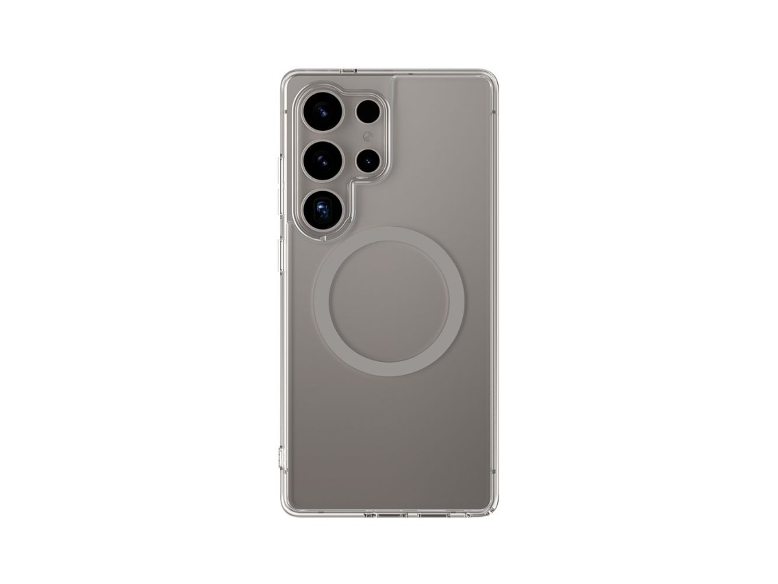Funda AmazingThing Minimal Mag Case con anillo magnético para Samsung Galaxy S25 Ultra - Gris