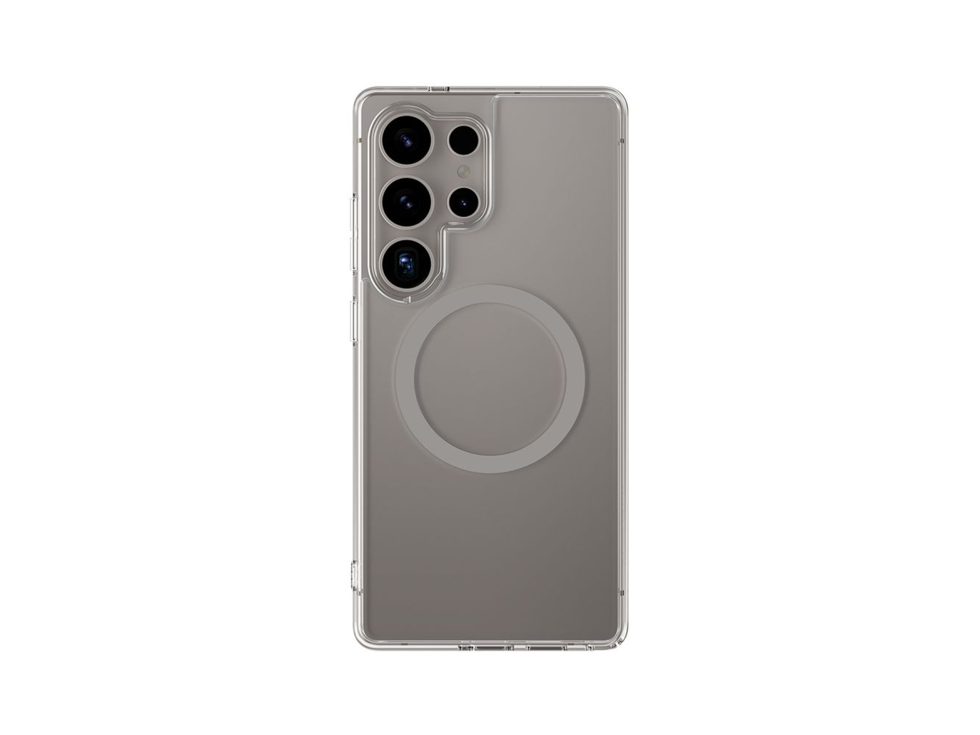 Funda AmazingThing Minimal Mag Case con anillo magnético para Samsung Galaxy S25 Ultra - Gris