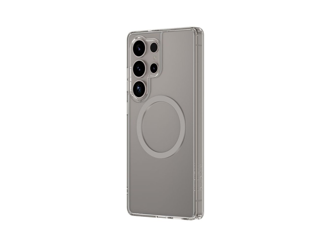 Funda AmazingThing Minimal Mag Case con anillo magnético para Samsung Galaxy S25 Ultra - Gris