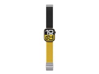 Conjunto de 2 pulseiras AmazingThing Blend para Apple Watch 45/46/49mm - Amarelo-Preto/Preto