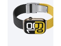 Set of 2 AmazingThing Blend Band for Apple Watch 45/46/49mm - Yellow-Black/Black