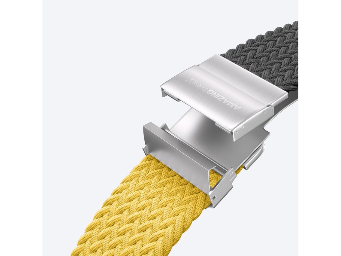 Set of 2 AmazingThing Blend Band for Apple Watch 45/46/49mm - Yellow-Black/Black