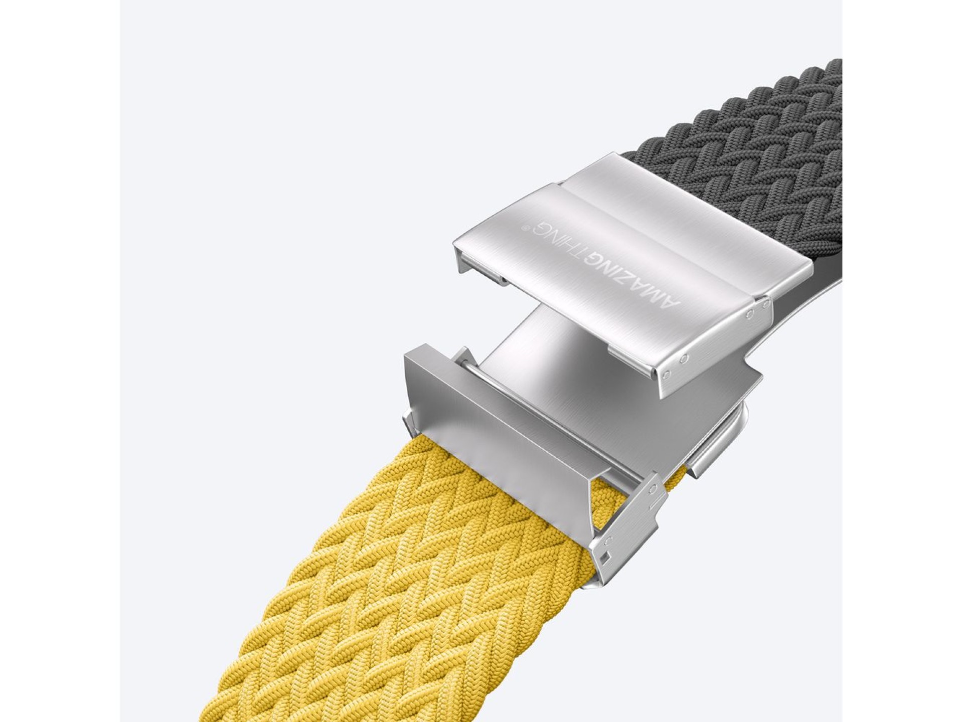 Set of 2 AmazingThing Blend Band for Apple Watch 45/46/49mm - Yellow-Black/Black
