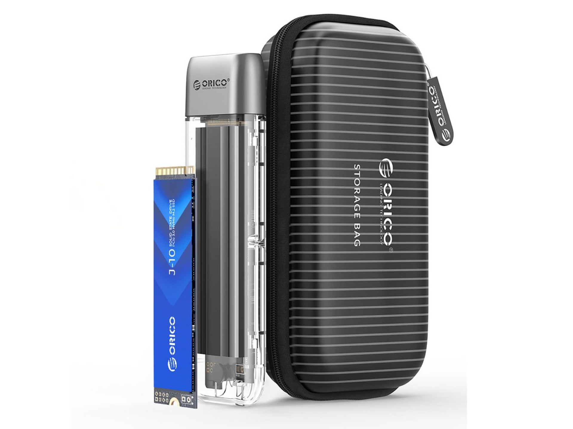 Unidade de disco Orico TXM2-C3 M.2 NVME USB-C 3.2 10Gb/s - Cinza