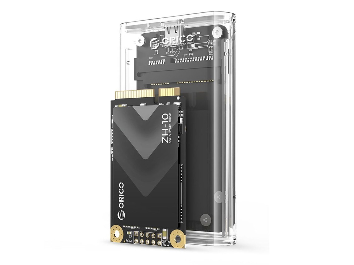 Orico TC10-MS MSATA USB-C 3.2 5Gb/s Disk Cartridge - Transparent