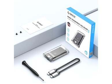 Orico TC10-MS MSATA USB-C 3.2 5Gb/s Disk Cartridge - Transparent