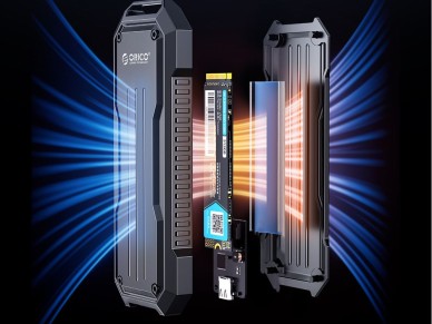 Orico OXS2C3-G2 M.2 NVMe/SATA SSD USB-C 3.2 Tactical Reinforced Disk Caddy - Cinza