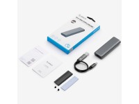 Unidade de disco Orico AM2C3-G2 M.2 NVMe USB-C 3.2 - Cinza Unidade de disco Orico AM2C3-G2 M.2 NVMe USB-C 3.2 - Cinza
