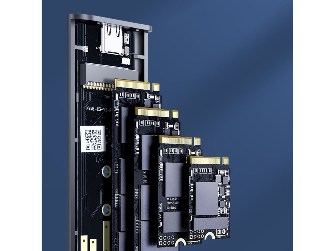 Unidade de disco Orico AM2C3-G2 M.2 NVMe USB-C 3.2 - Cinza