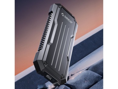 Orico OXS2C3-G2 M.2 NVMe/SATA SSD USB-C 3.2 Tactical Reinforced Disk Caddy - Cinza