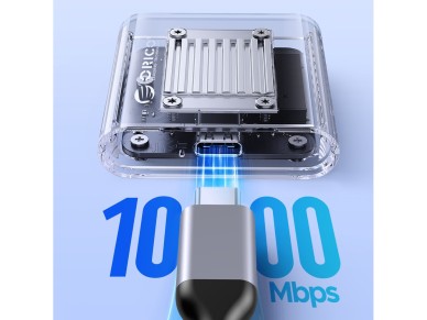 Adaptador para disco duro Orico TC20-M2-10G M.2 NVME USB-C 3.2 - Transparente