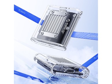 Adaptador para disco duro Orico TC20-M2-10G M.2 NVME USB-C 3.2 - Transparente
