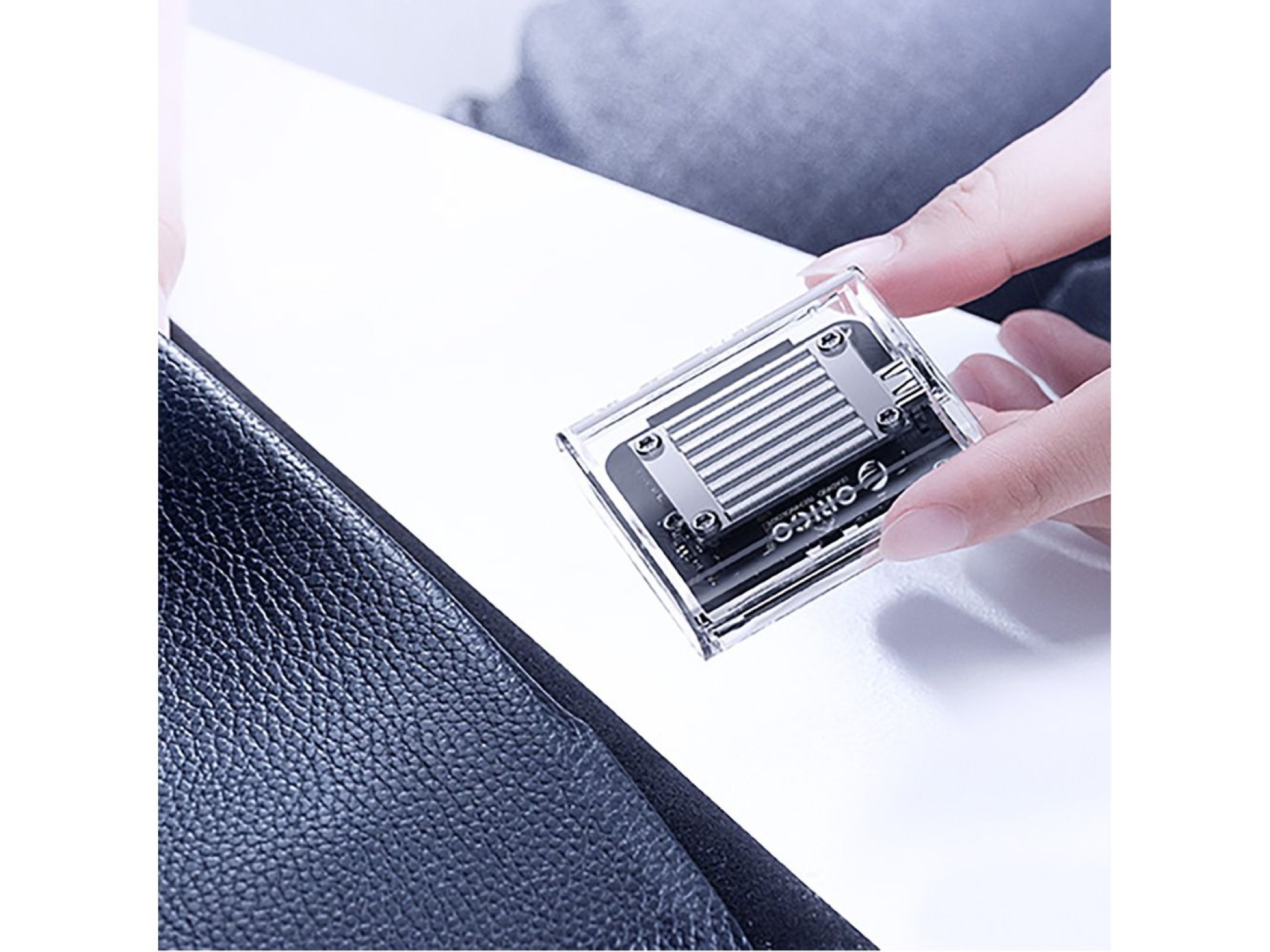 Adaptador para disco duro Orico TC20-M2-10G M.2 NVME USB-C 3.2 - Transparente