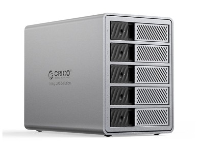 Orico 9858T3 5 Big DAS Solution ProThunder Disk Array com Thunderbolt 3 para 5 HDDs/SSDs SATA de 2,5