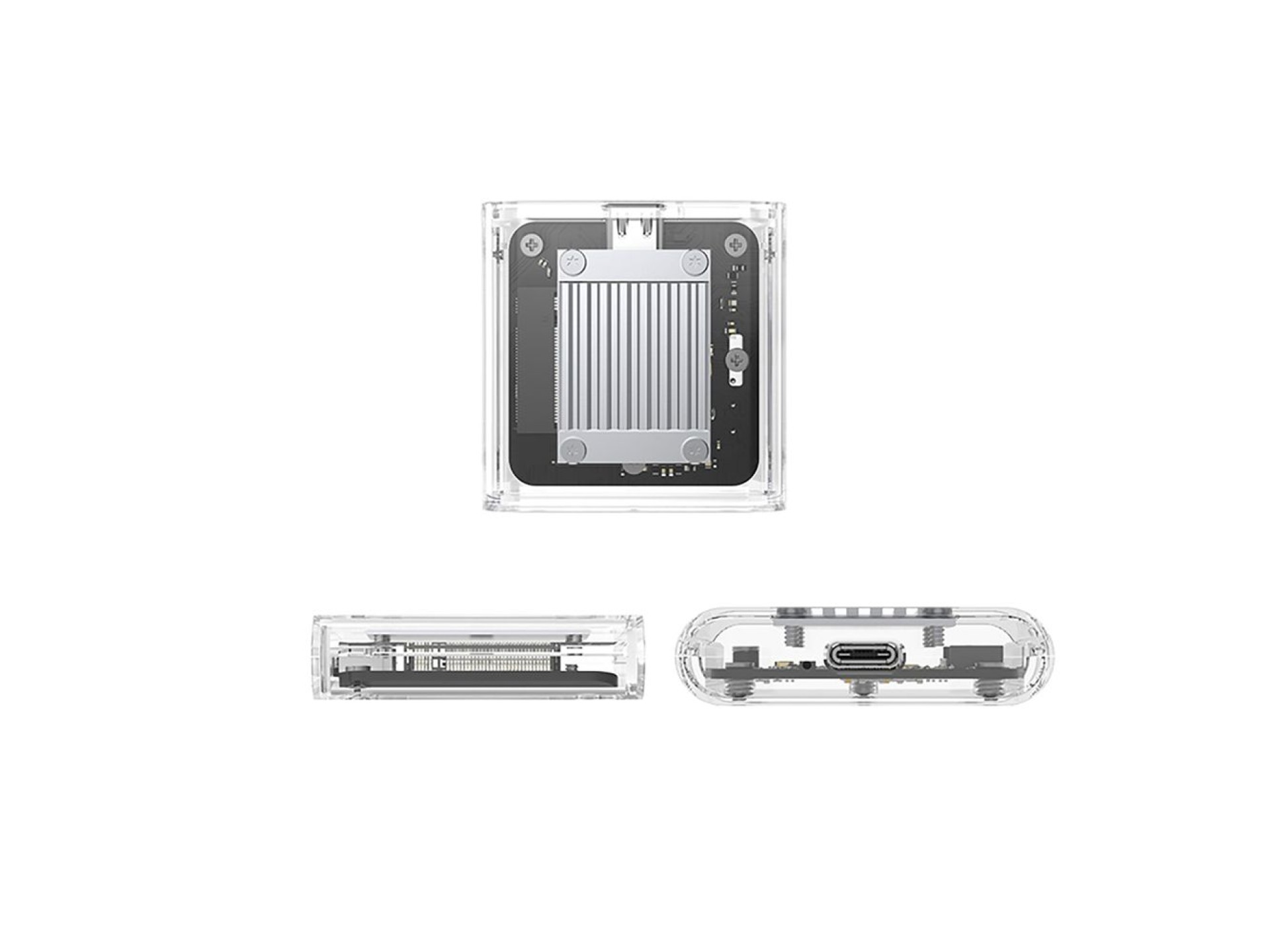 Adaptador para disco duro Orico TC20-M2-10G M.2 NVME USB-C 3.2 - Transparente