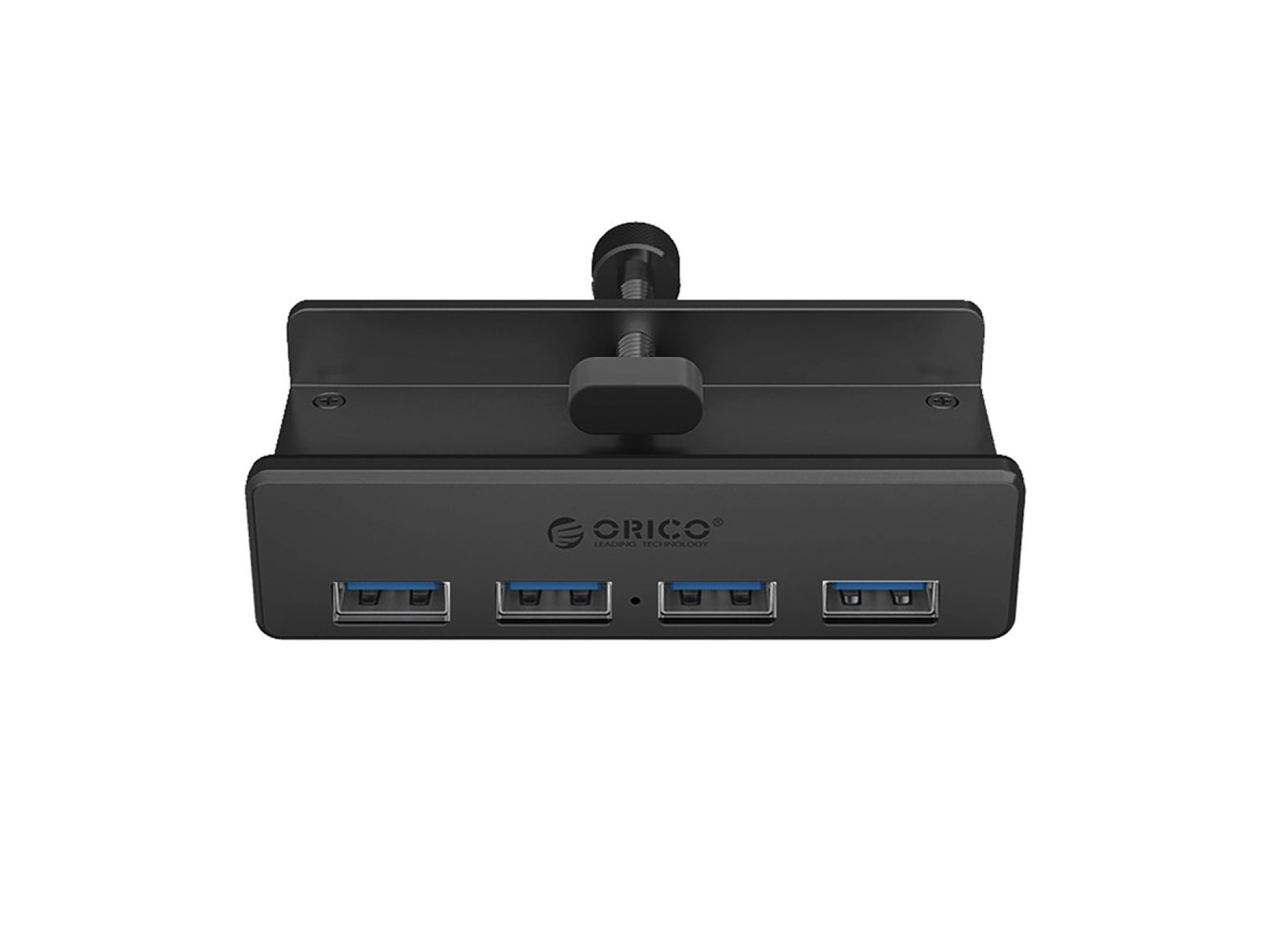 Hub Orico MH4PU con abrazadera, 4 puertos USB-A 3.0 - Negro