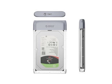 Unidad de disco Orico TX25C3 de 2,5" HDD/SSD USB-C de 5 Gb/s - Transparente