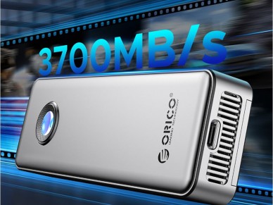 Orico OUM2-G20 M.2 NVME USB-C 3.2 20Gb/s Disk Drive - Silver