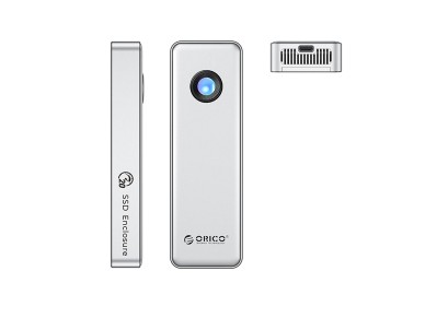 Orico OUM2-G20 M.2 NVME USB-C 3.2 20Gb/s Disk Drive - Silver